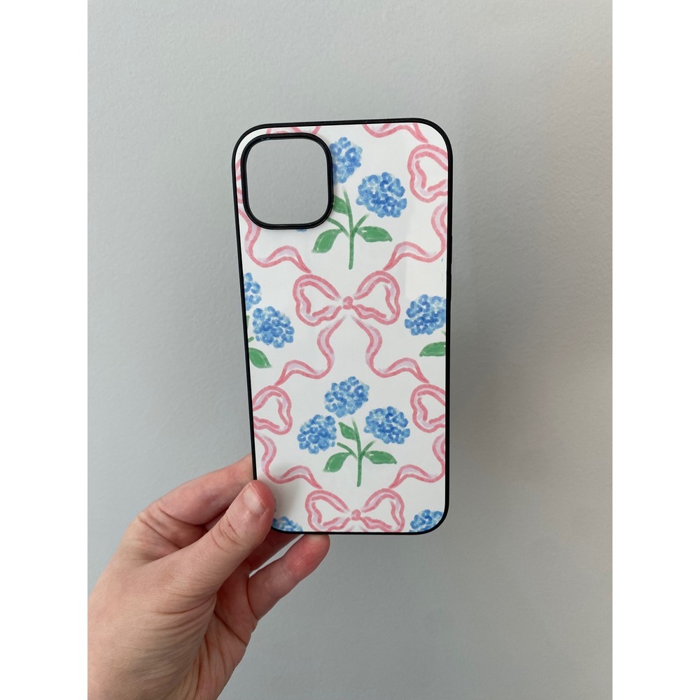 Unbranded iPhone 15 Plus Case One Size White Blue Floral Pink Bow Coquette